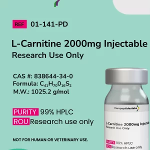 L-Carnitine 2000mg Injectable (Research Use Only)